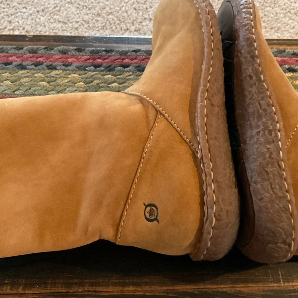 Born Suede Leather Tan Mid-Calf Women’s Boots, Sz 9 - Picture 8 of 14